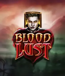 A dark and seductive view of the Blood Lust slot by ELK Studios, featuring gothic vampire symbols and a haunting castle backdrop. This image captures the slot's enthralling atmosphere, alongside its innovative game mechanics, making it an enticing choice for those interested in dark, supernatural themes.